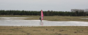 Eissurfen am Kubitzer Bodden